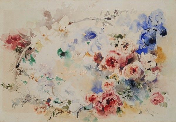 Anonimo, XIX Sec. - Fiori