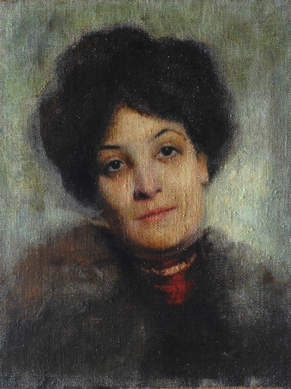 Attr. a Domenico Morelli - Ritratto di signora