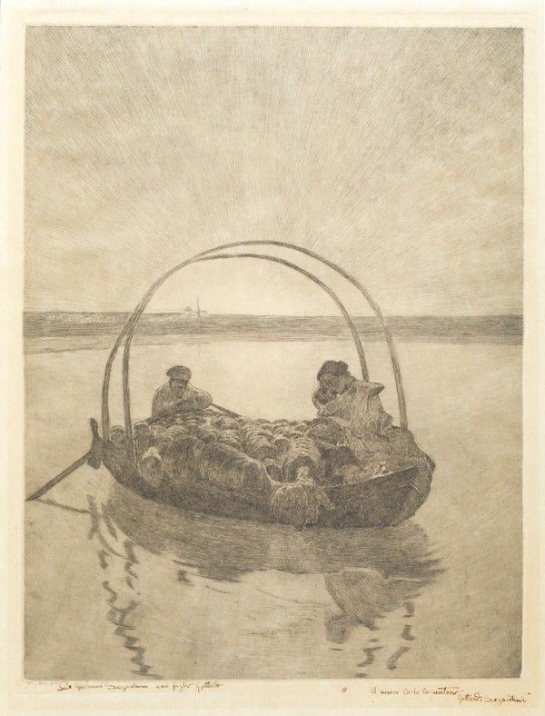 Gottardo Segantini - Ave Maria a Trasbordo