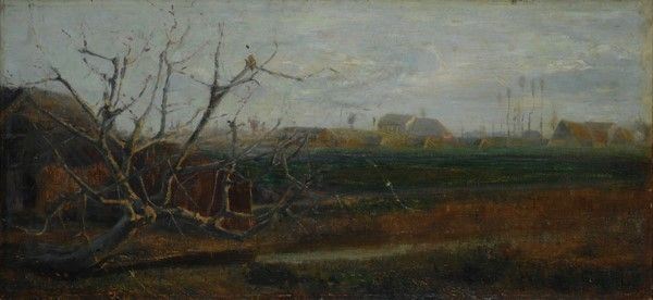Guglielmo Ciardi - Paesaggio Dell'entroterra Lagunare
