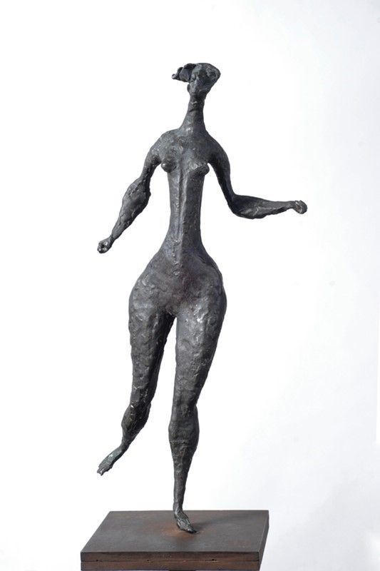 Luciano Minguzzi : Donna che salta alla corda  - Bronzo - Auction Arte moderna e contemporanea - Galleria Pananti Casa d'Aste
