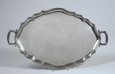 Vassoio in argento, XX secolo