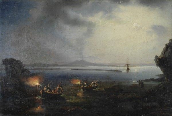 Josef Rebell - Notturno sul golfo di Napoli