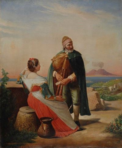 Donna e Zampognaro