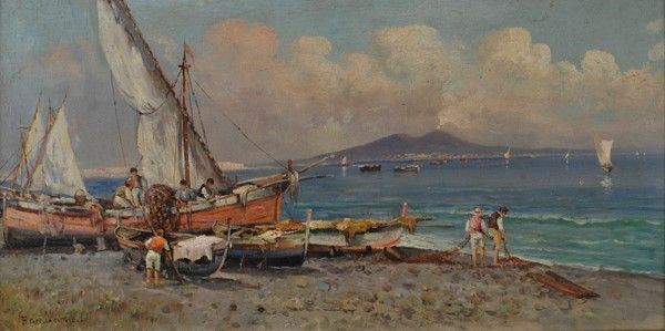 Francesco Coppola Castaldo - Pescatori a Mergellina
