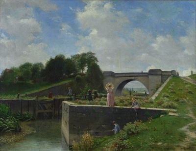 Paesaggio con Ponte e Figure