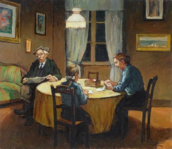 Cafiero Filippelli - Interno con Figure