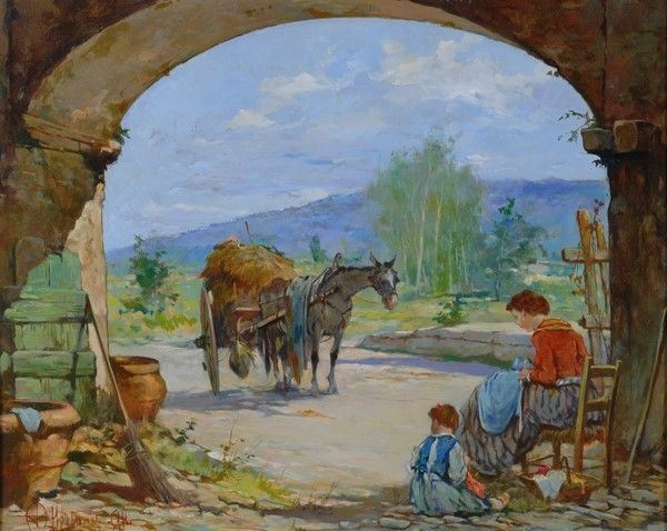 Aldo Affortunati - Mattino sull'aia
