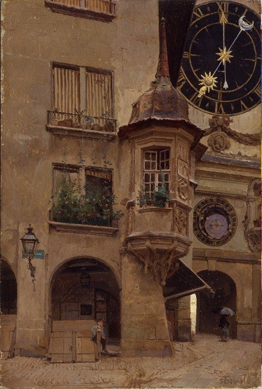 Serafino De Tivoli : Astrolabio  (1873-1875)  - Olio su tavola - Asta Autori del XIX e XX sec. - I - Galleria Pananti Casa d'Aste