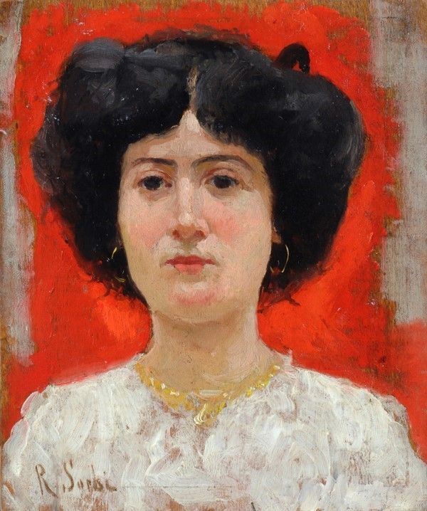 Raffaello Sorbi - Ritratto di Ragazza