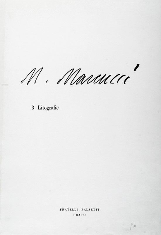 Mario Marcucci - Edizione con 3 Opere