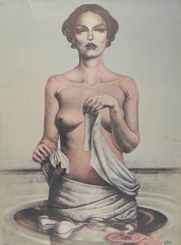 Walter Falconi : Nudo  - Serigrafia - Asta GRAFICA ED EDIZIONI - Galleria Pananti Casa d'Aste