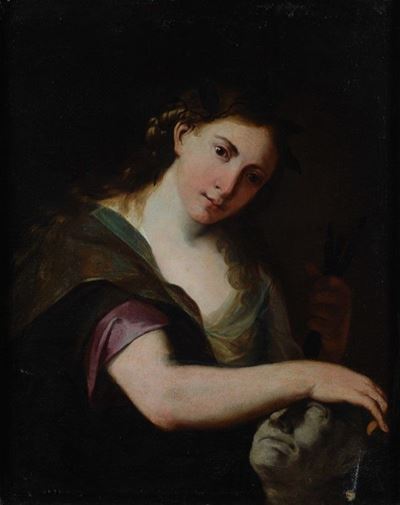 Scuola Veneta, Allegoria della scultura, olio su tela