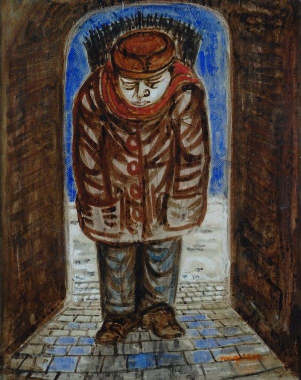 Giuseppe Migneco - Boscaiolo con gerla