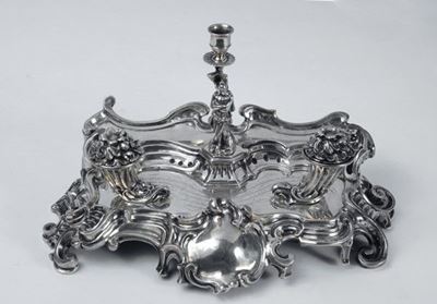 Joseph Angell sr. & John Angell, Calamaio in argento sbalzato e cesellato