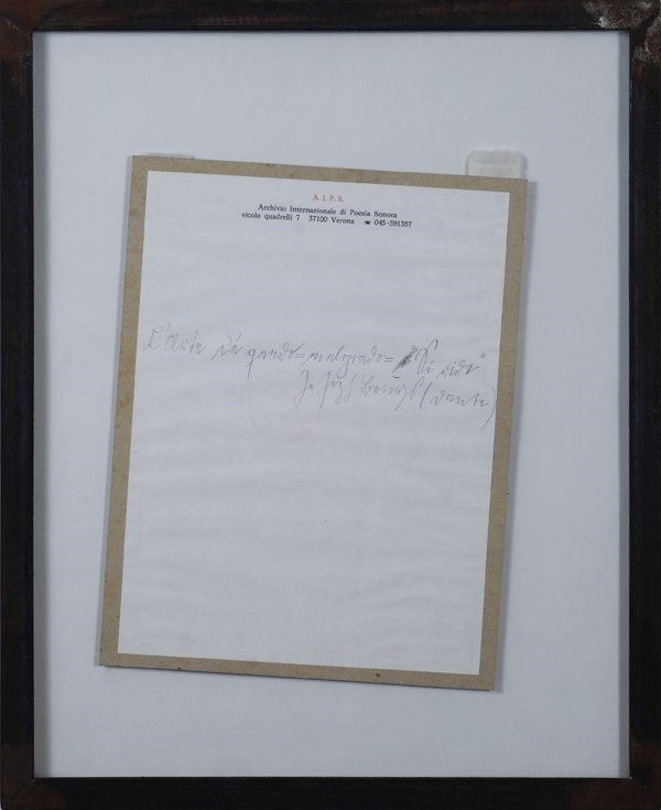 Joseph Beuys - Senza Titolo