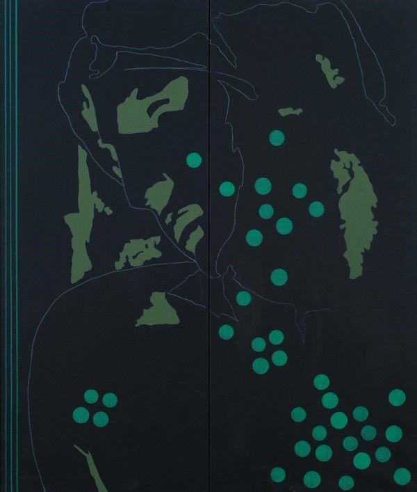 Tano Festa : Da Michelangelo  (1978)  - Acrilico su tela (dittico) - Auction Arte moderna e contemporanea - Galleria Pananti Casa d'Aste