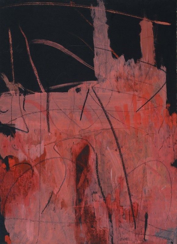Piero Ruggeri : Senza titolo  (anni '90)  - Tempera su carta intelata - Asta Arte moderna e contemporanea - Galleria Pananti Casa d'Aste