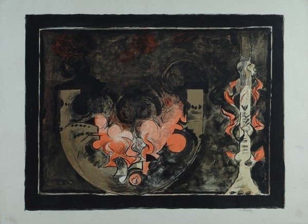 Graham Sutherland : Forms  (1974)  - Litografia a colori - Asta Arte moderna e contemporanea - Galleria Pananti Casa d'Aste