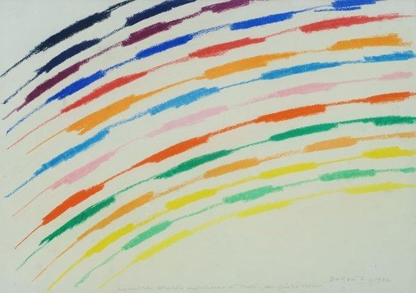 Piero Dorazio : Senza titolo  (1986)  - Pastelli su carta - Auction Antiquariato - I - Galleria Pananti Casa d'Aste