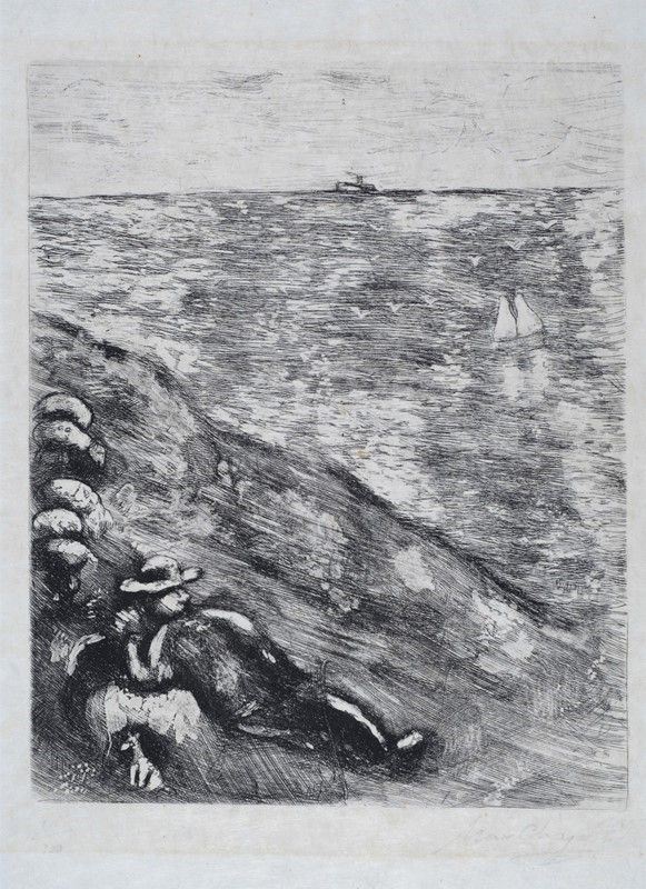 Marc Chagall - Le Berger Et la Mèr (dalla Serie delle Fable De la Fontaine)
