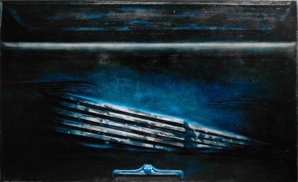Piero Guccione : L'alba sulla città  - Olio su tela - Asta Arte moderna e contemporanea - Galleria Pananti Casa d'Aste