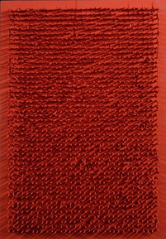 Bernard Aubertin : Tableau clous  (1969)  - Acrilici e chiodi su tavola - Asta Arte moderna e contemporanea - Galleria Pananti Casa d'Aste