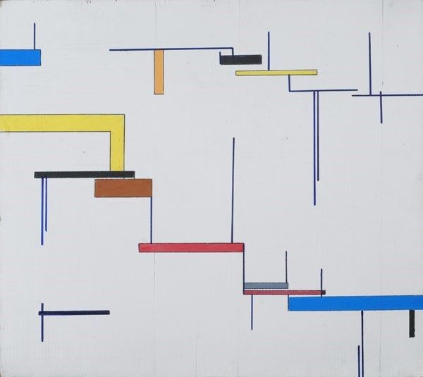 Roberto Crippa : Geometrico  (1950)  - Olio su tavola - Asta Arte moderna e contemporanea - Galleria Pananti Casa d'Aste