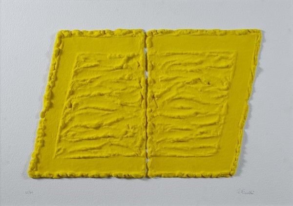 Pino Pinelli : Pittura gialla  (2006)  - Serigrafia materica - Asta Arte moderna e contemporanea - Galleria Pananti Casa d'Aste