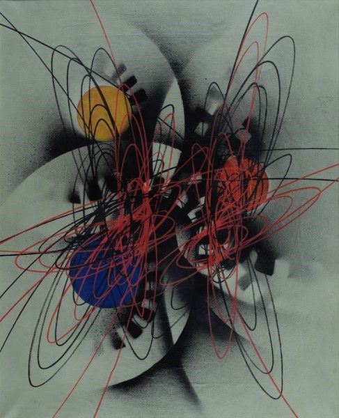 Roberto Crippa : Spirali  (1951)  - Olio su tela - Asta Arte moderna e contemporanea - Galleria Pananti Casa d'Aste
