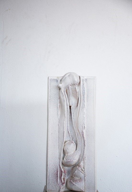 Carlo Zauli : Senza titolo  (1975)  - Ceramica-grès (base in acciaio) - Asta Antiquariato - I - Galleria Pananti Casa d'Aste