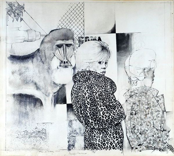 Bruno Caruso - Disegno per "le Belve"