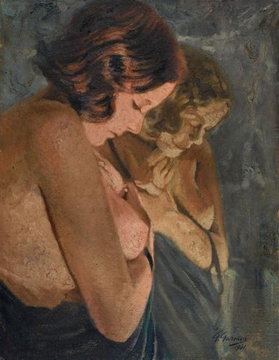 Nudo, olio su tela, 1941