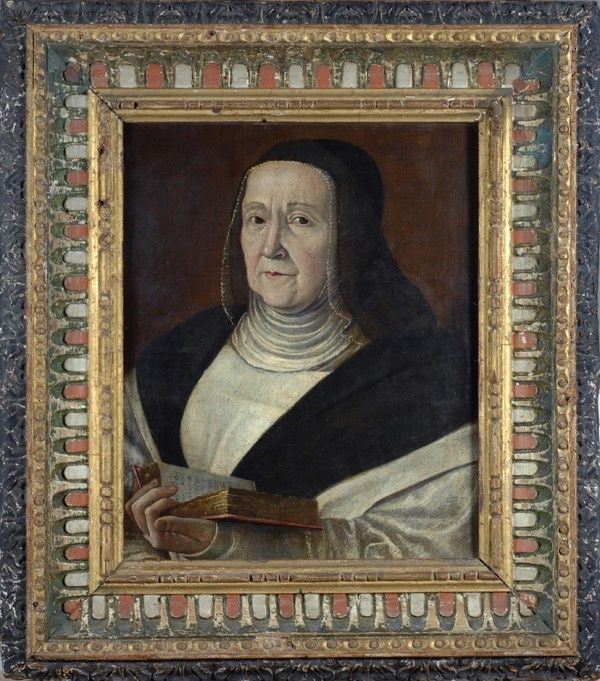 Scuola Fiorentina, XV - XVI Sec. - Scuola Fiorentina, Ritratto di monaca, olio su tela