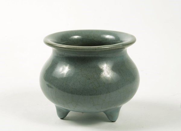 Brucia profumi in porcellana Celadon, Cina, fine XIX secolo