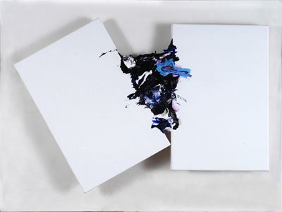 Fuoriquadro 1, acrilico su tela