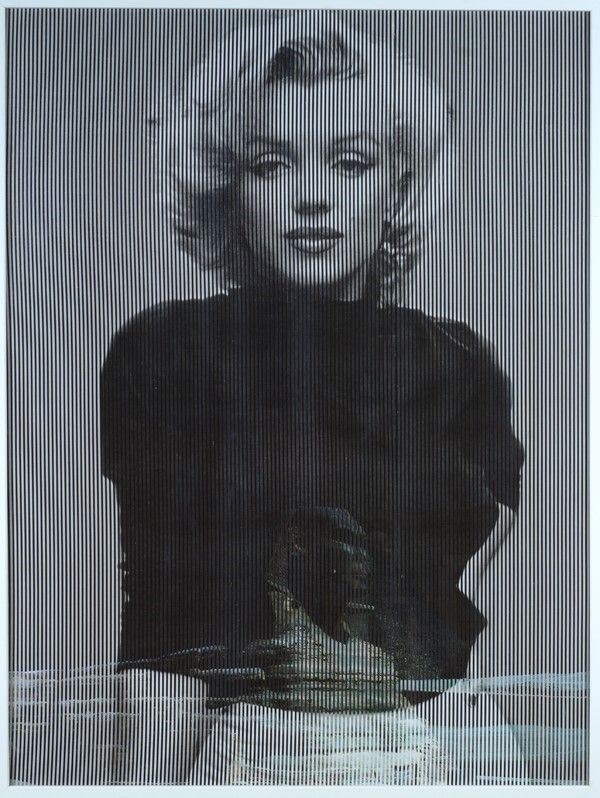 (Piero Maffessoli) Malipiero : Marilyn Monroe La Sfinge  (2008)  - Collage - Auction Antiquariato - I - Galleria Pananti Casa d'Aste