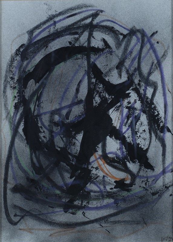 Emilio Vedova : Senza titolo  (1981)  - Pastelli su carta - Asta Arte Moderna e Contemporanea - II - Galleria Pananti Casa d'Aste