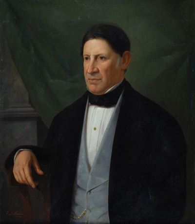 Ritratto virile, olio su tela
