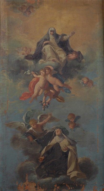 Scuola Italia Settentrionale, XVIII sec. - Apoteosi di Santa Caterina