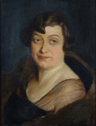 Anonimo, Ritratto di signora, olio su tela