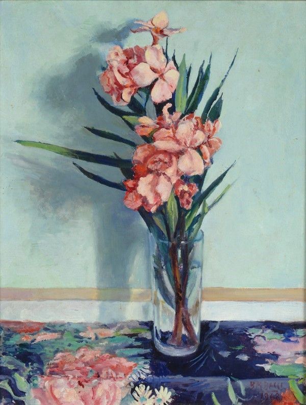 Baccio Maria Bacci - Oleandri - Olio su compensato, 1968