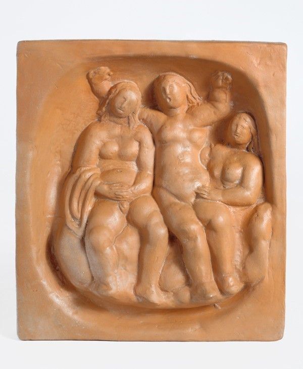 Arturo Martini - Le tre Grazie, terracotta da stampo