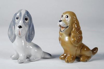 Tarciso Tosin, Coppia di cagnolini in ceramica, anni '40