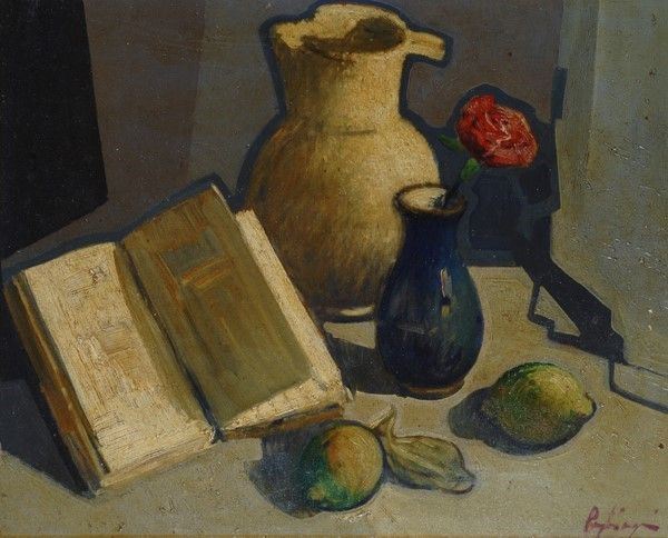 Francesco Pagliazzi : Natura morta  - Olio su tela - Auction Antiquariato - I - Galleria Pananti Casa d'Aste
