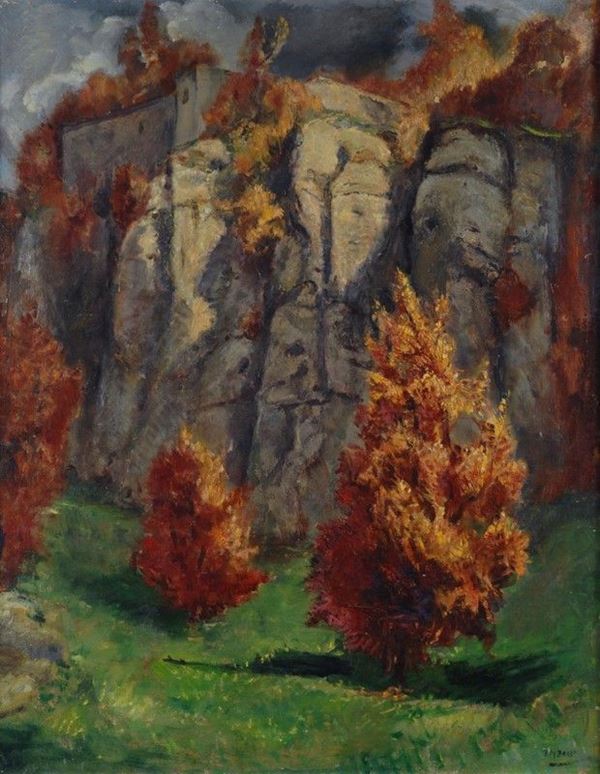 Baccio Maria Bacci : Paesaggio  - Olio su tela - Auction Antiquariato - I - Galleria Pananti Casa d'Aste