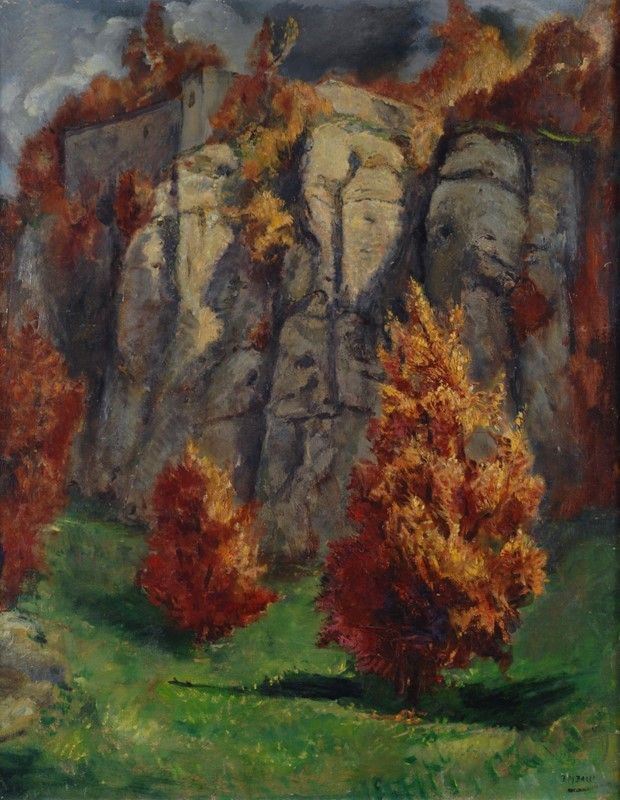 Baccio Maria Bacci - Paesaggio, olio su tela