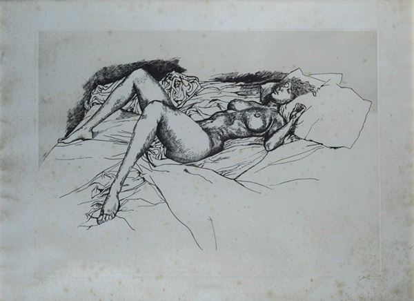 Renato Guttuso - Nudo disteso