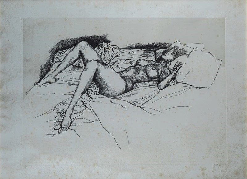 Renato Guttuso - Nudo Disteso