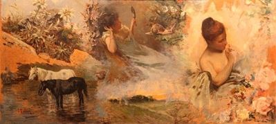 Autore ignoto, Composizione - olio su tavola